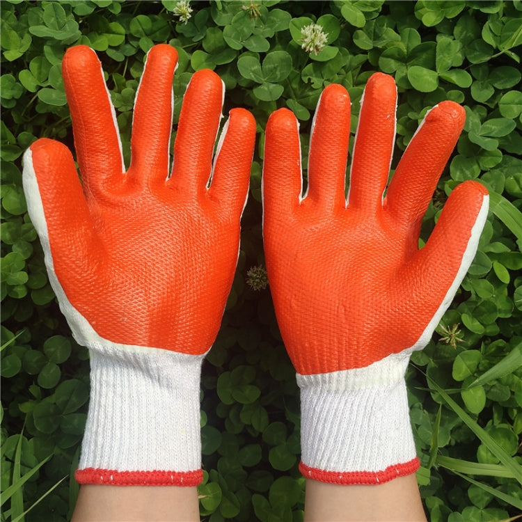 12 PCS Thickened Rubber Coated Labor Insurance Rubber Gloves