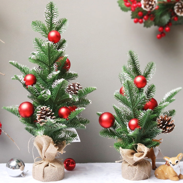 50cm SYCT74 Christmas Decorations White PE Red Fruit Mini Christmas Tree