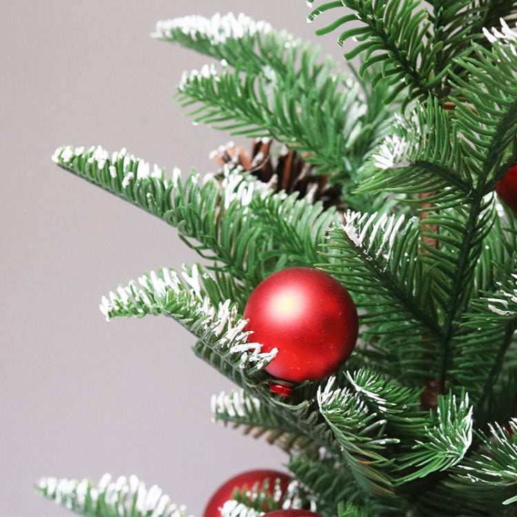 50cm SYCT74 Christmas Decorations White PE Red Fruit Mini Christmas Tree