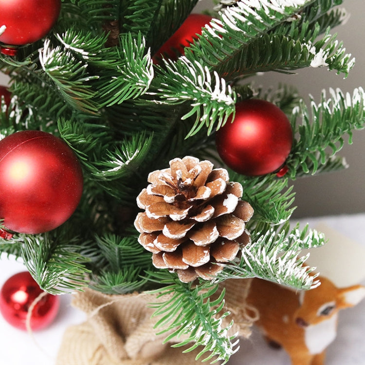 50cm SYCT74 Christmas Decorations White PE Red Fruit Mini Christmas Tree