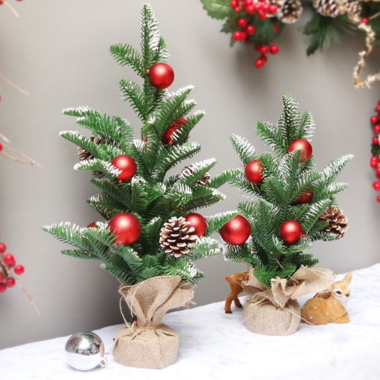 50cm SYCT74 Christmas Decorations White PE Red Fruit Mini Christmas Tree
