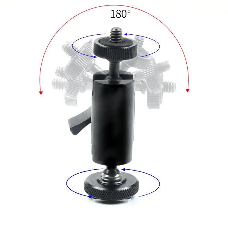 Type A Magic Arm Dual BallHead Cold Shoe 1/4 Inch Mount Adapter for GoPro Hero11 Black / HERO10 Black /9 Black /8 Black /7 /6 /5 /5 Session /4 Session /4 /3+ /3 /2 /1, DJI Osmo Action and Other Action Cameras