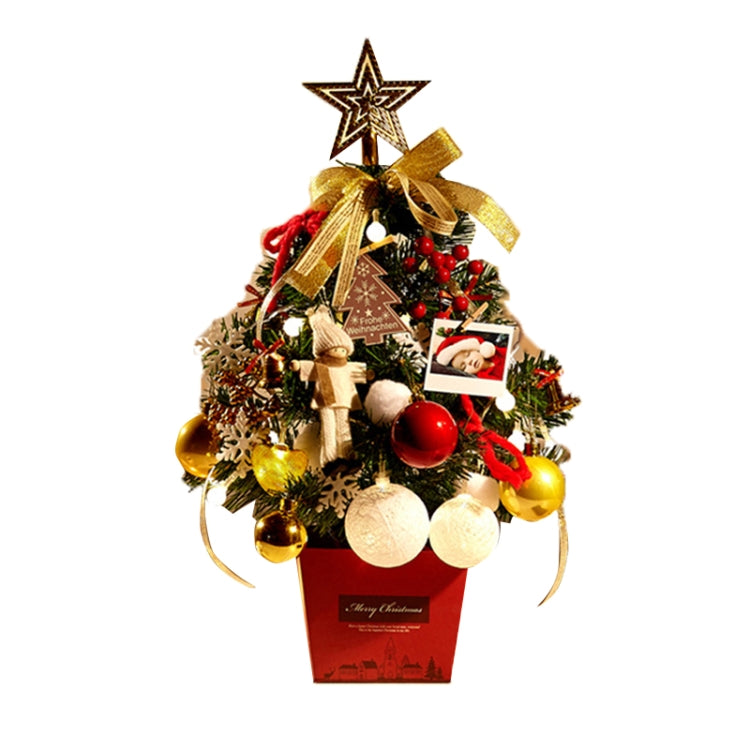 H01 Desktop Mini Christmas Tree Set With Lights Christmas Decorations