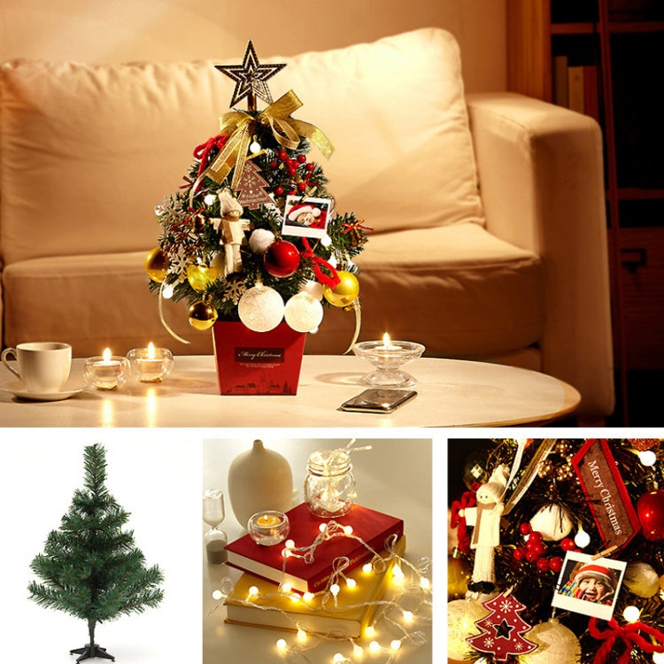 H01 Desktop Mini Christmas Tree Set With Lights Christmas Decorations
