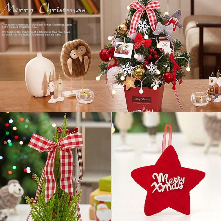 H01 Desktop Mini Christmas Tree Set With Lights Christmas Decorations