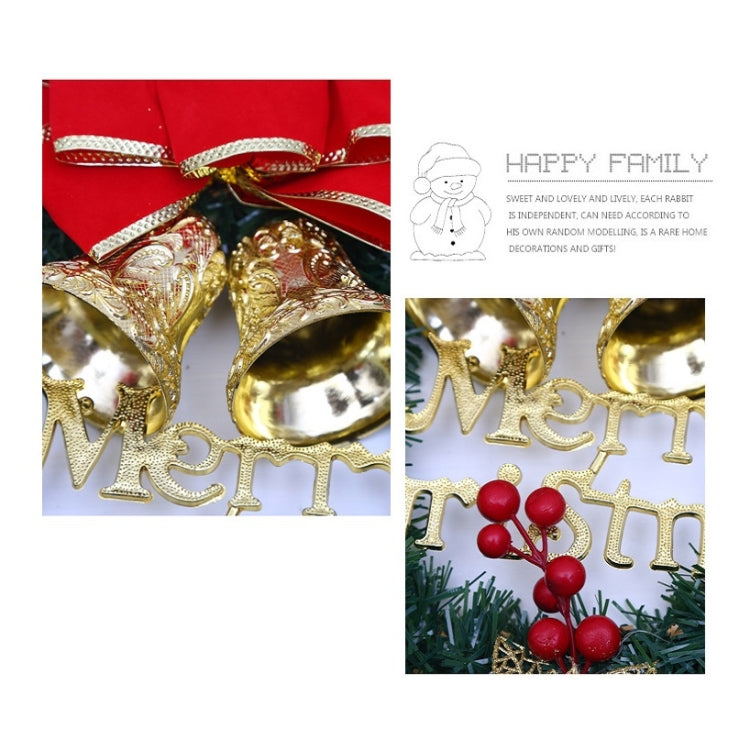 Christmas Decoration Wreath Garland Rattan Door Hanging, Specification: Poetry and Distant