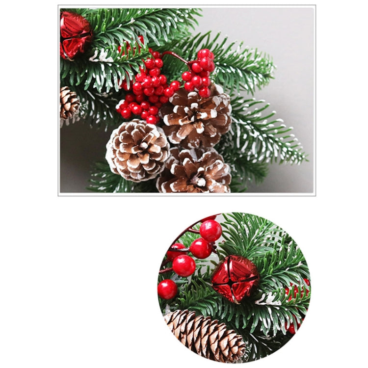 40cm SYWA39 Christmas Decoration Wreath PE White Pine Fruit Christmas Wreath
