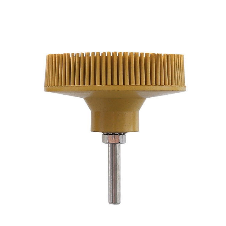 Electric Drill Disc Brush Emery Deburring Polishing Rubber Sanding Brush, Style: 3 Inch Yellow