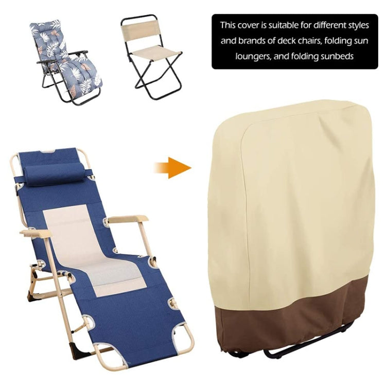 82x93cm Outdoor Deck Chair Cover Waterproof Garden Terrace Patio Chair Cover, Fabric: 190T Polyester