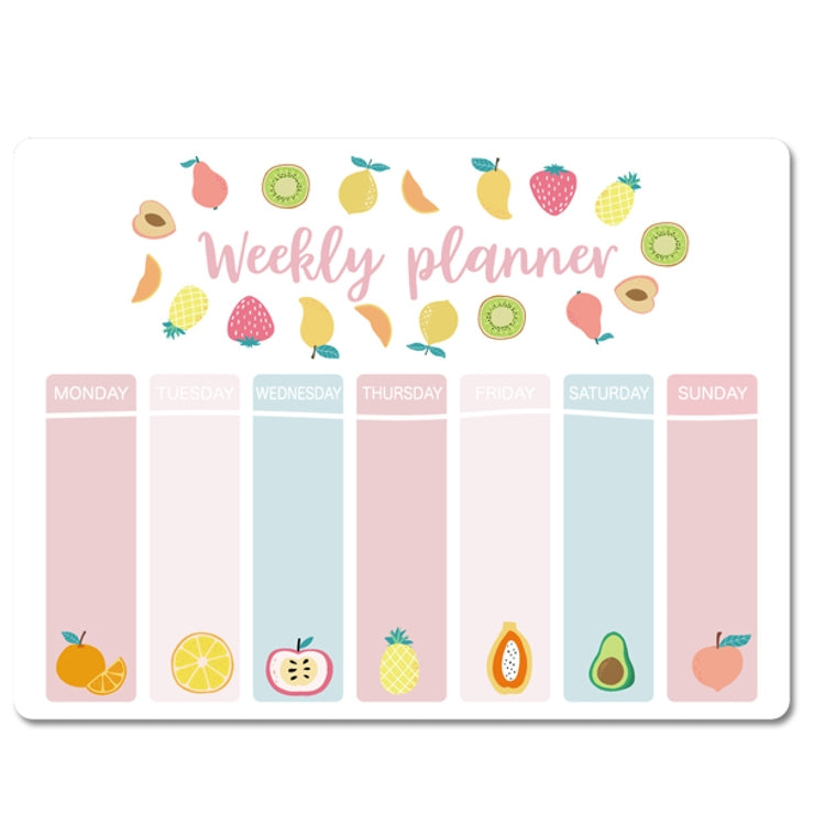 2 PCS Simple Magnetic Calendar Table Notepad Refrigerator Sticker Erasable Message Board Magnetic Sticker