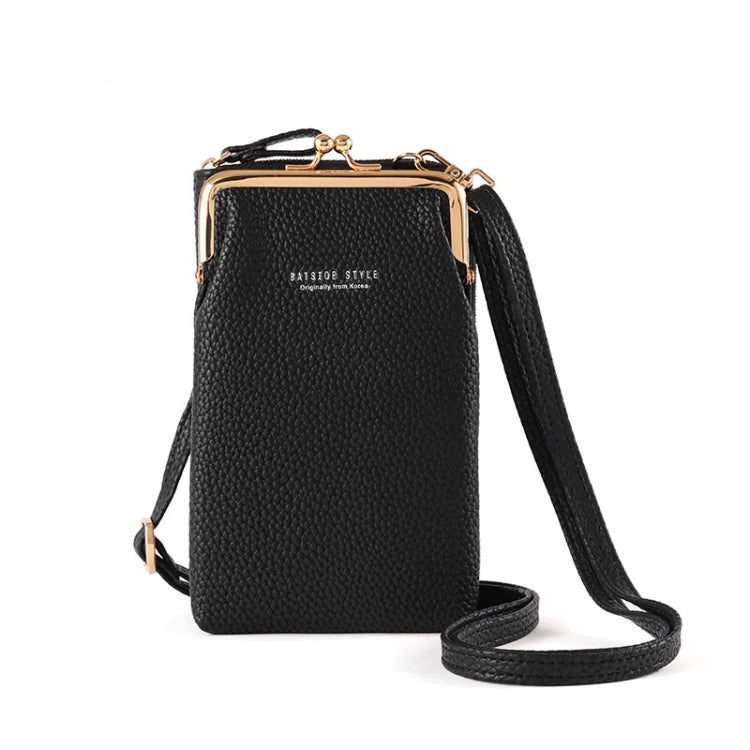 BATSIOE Women Mobile Phone Bag Wallet Large-Capacity Mid-Length Zipper Messenger Shoulder Bag