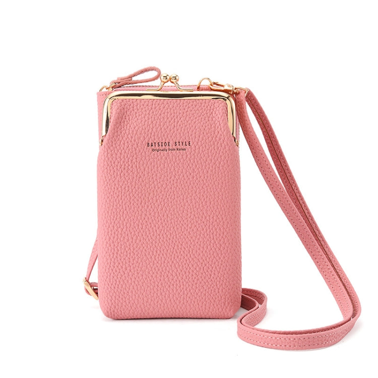BATSIOE Women Mobile Phone Bag Wallet Large-Capacity Mid-Length Zipper Messenger Shoulder Bag