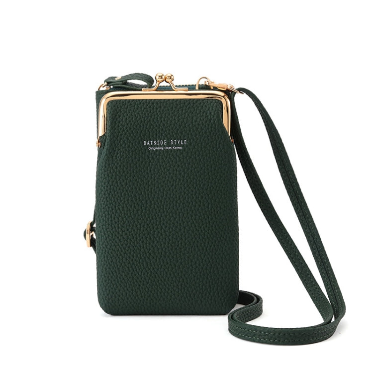 BATSIOE Women Mobile Phone Bag Wallet Large-Capacity Mid-Length Zipper Messenger Shoulder Bag