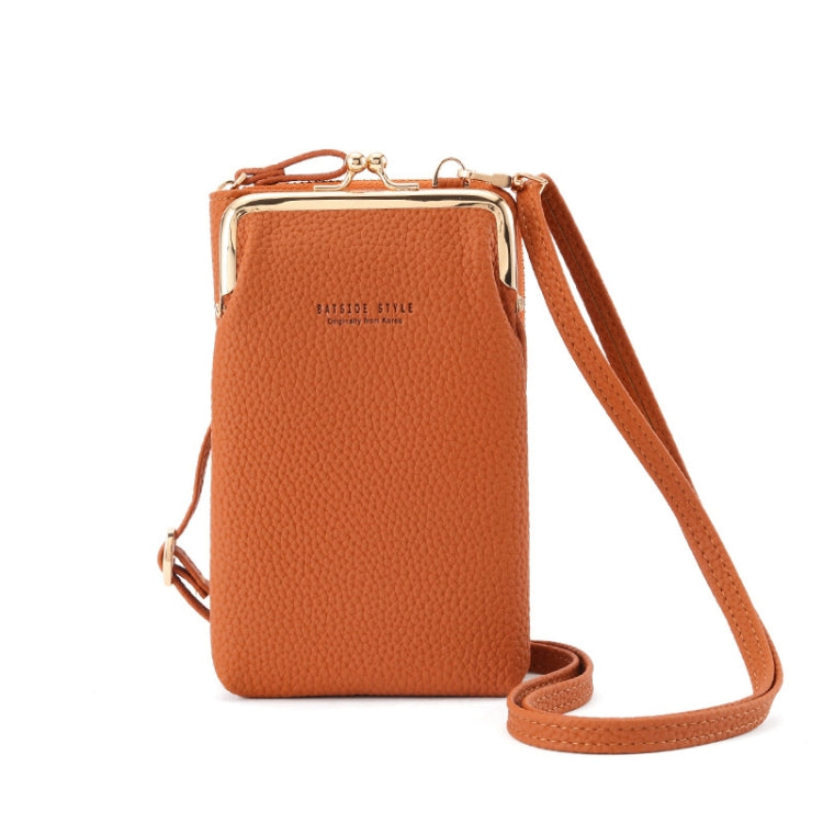 BATSIOE Women Mobile Phone Bag Wallet Large-Capacity Mid-Length Zipper Messenger Shoulder Bag