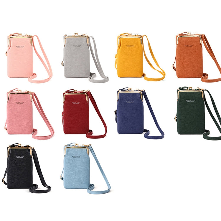 BATSIOE Women Mobile Phone Bag Wallet Large-Capacity Mid-Length Zipper Messenger Shoulder Bag