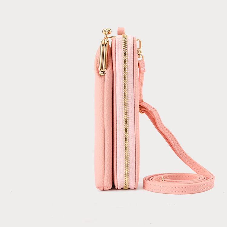 BATSIOE Women Mobile Phone Bag Wallet Large-Capacity Mid-Length Zipper Messenger Shoulder Bag