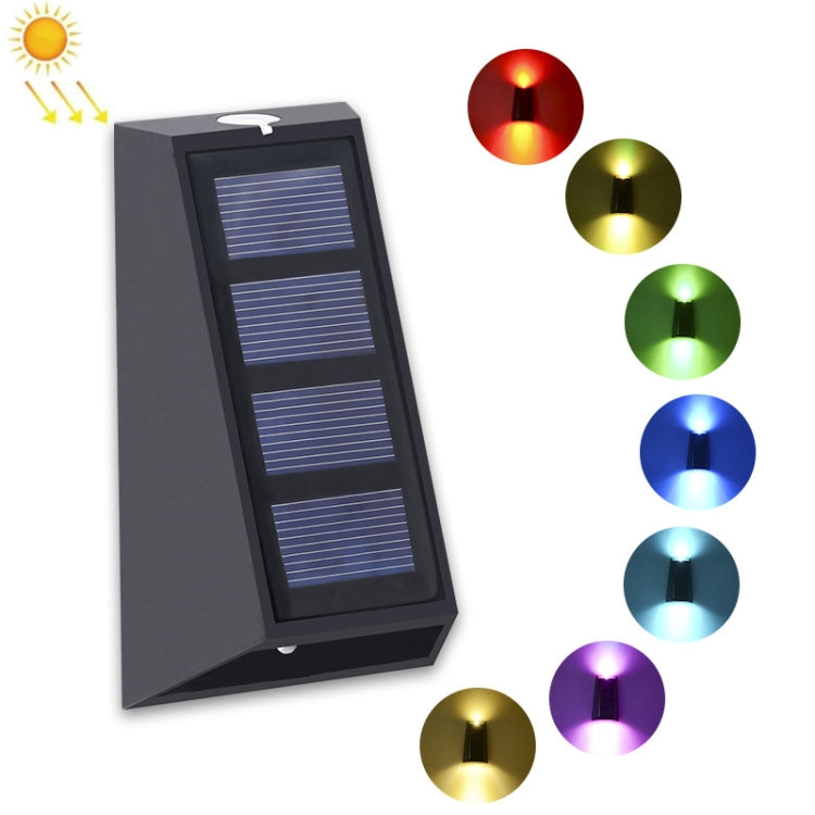 2 PCS N771 Solar Wall Light Up And Down Lights Outdoor Wall Lights Garden Light