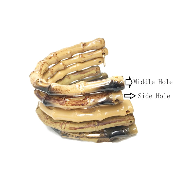 10 PCS Simulation Bamboo Plastic Semicircle Handle Gift Box Bag Handle, Specification: Small Side Hole
