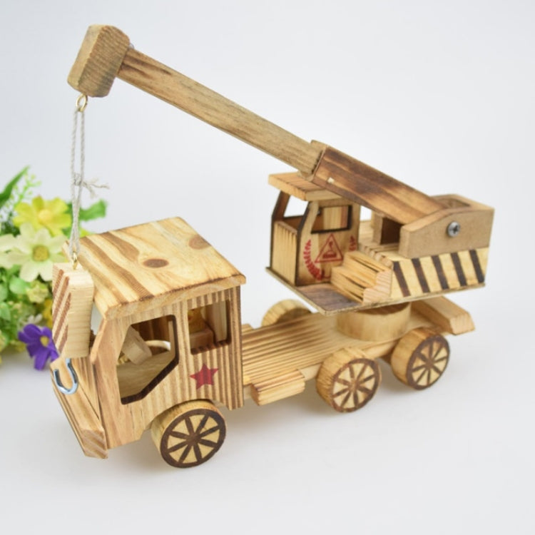 A1047 Wooden Simulation Crane Ornaments Children Crafts And Toys(Crane)