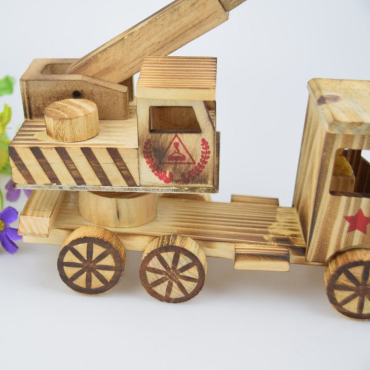 A1047 Wooden Simulation Crane Ornaments Children Crafts And Toys(Crane)