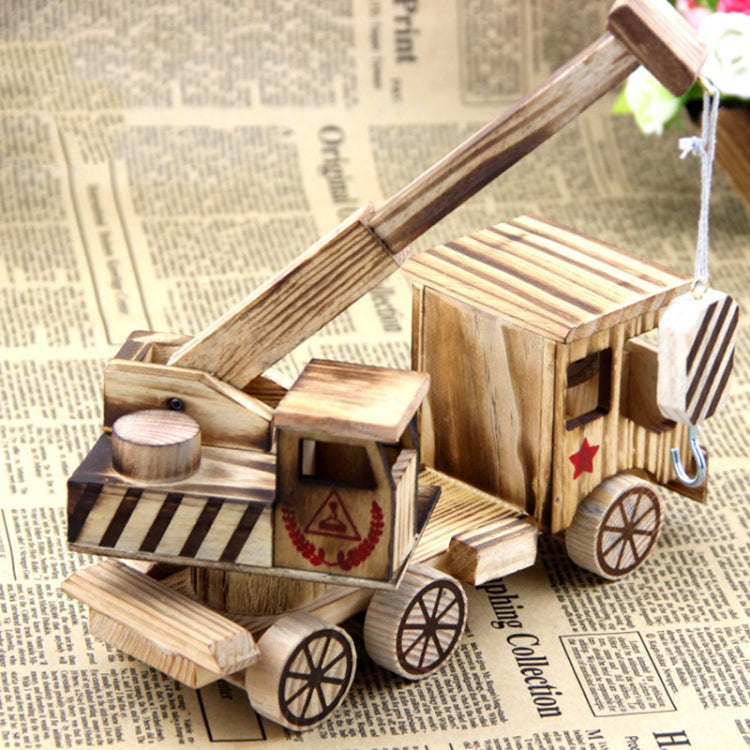 A1047 Wooden Simulation Crane Ornaments Children Crafts And Toys(Crane)