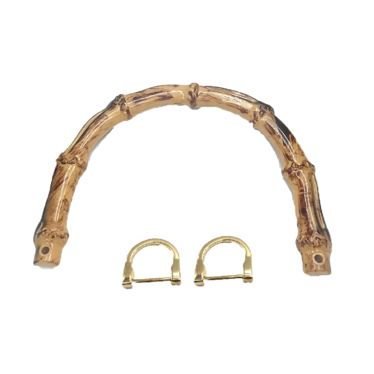 10 PCS Luggage Accessories Simulation Bamboo Handle With Metal Buckle