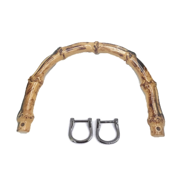 10 PCS Luggage Accessories Simulation Bamboo Handle With Metal Buckle