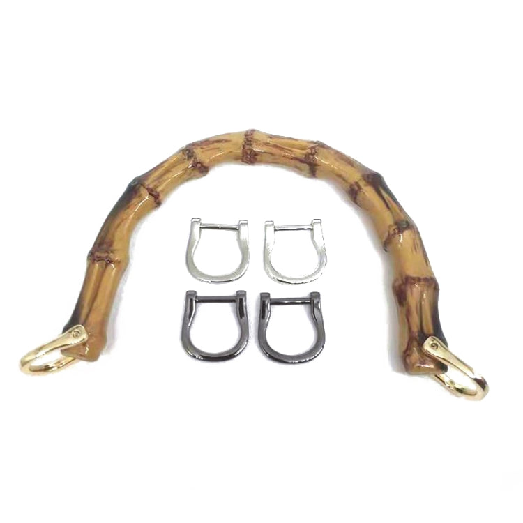 10 PCS Luggage Accessories Simulation Bamboo Handle With Metal Buckle