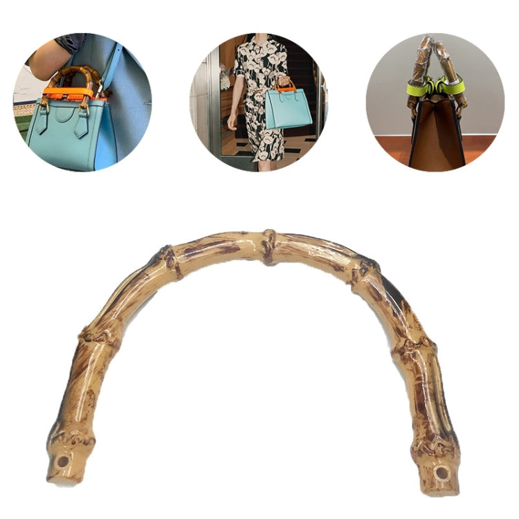10 PCS Luggage Accessories Simulation Bamboo Handle With Metal Buckle