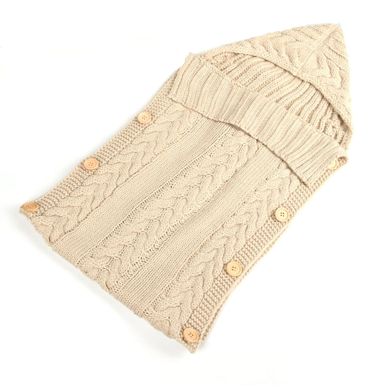 Zzsd0002 Autumn / Winter Baby Knitted Woolen Button Sleeping Bag Photography Blanket Stroller Sleeping Bag