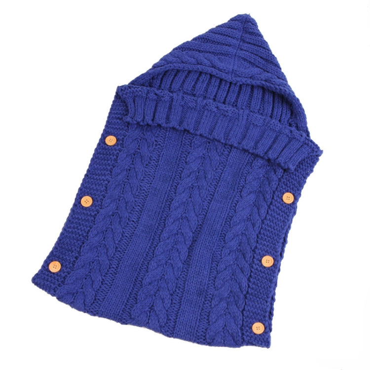 Zzsd0002 Autumn / Winter Baby Knitted Woolen Button Sleeping Bag Photography Blanket Stroller Sleeping Bag