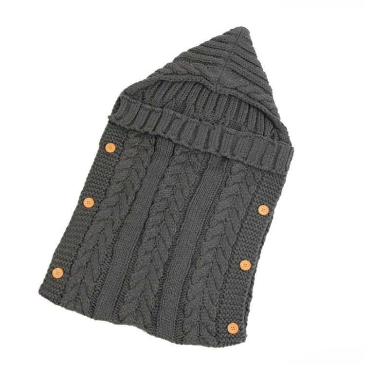 Zzsd0002 Autumn / Winter Baby Knitted Woolen Button Sleeping Bag Photography Blanket Stroller Sleeping Bag