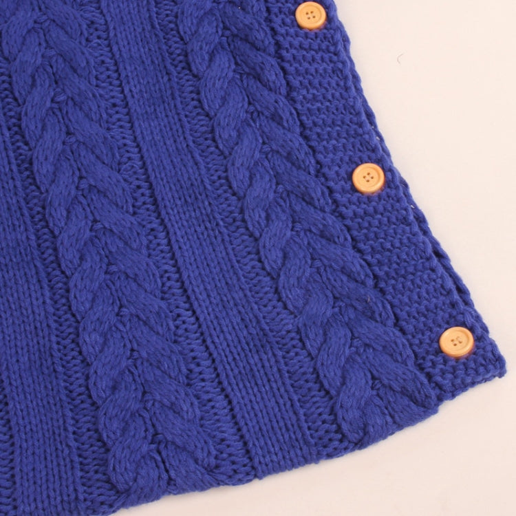 Zzsd0002 Autumn / Winter Baby Knitted Woolen Button Sleeping Bag Photography Blanket Stroller Sleeping Bag