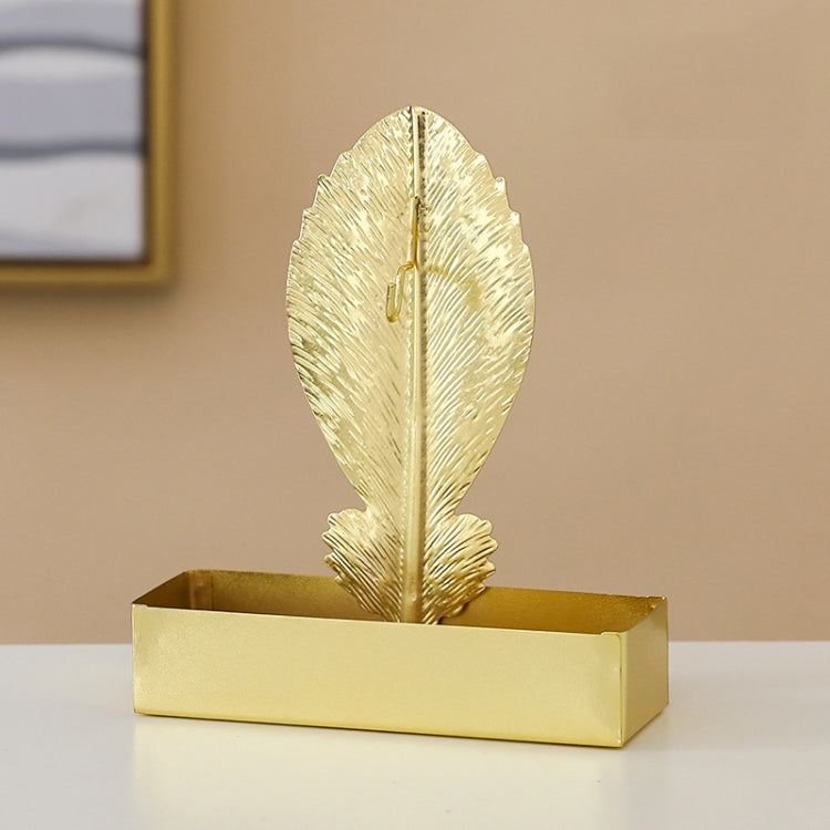 2 PCS CK1662 Wrought Iron Mosquito-Repellent Incense Holder With Ash Sandalwood Box Not Leaking Ash Aroma Diffuser, Specification: Grapefruit Leaf Gold