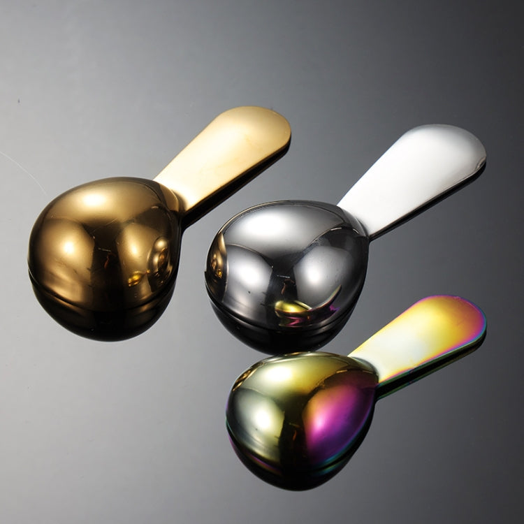 2 PCS 304 Stainless Steel Measuring Cup Spoon Gourd Shape Tea Spoon Kitchen Baking Supplies, Specification: Large 30ml (Rose Gold)