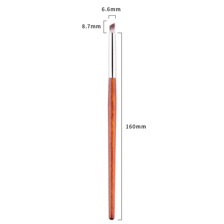 8 PCS Nail Art Phototherapy Gradient Smudge Pen Oblique Mouth Pen Mahogany Pen Rod Nail Art Brush(6.6mm)