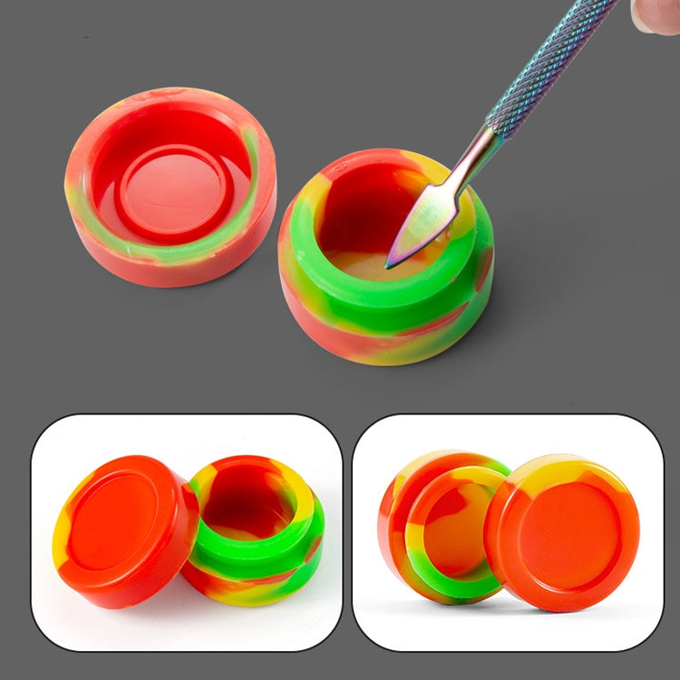 Nail Art Tool Set Smoke Cream Spoon Stainless Steel Steel Push Smoke Oil Spoon, Specification: 6 In 1 Color Titanium