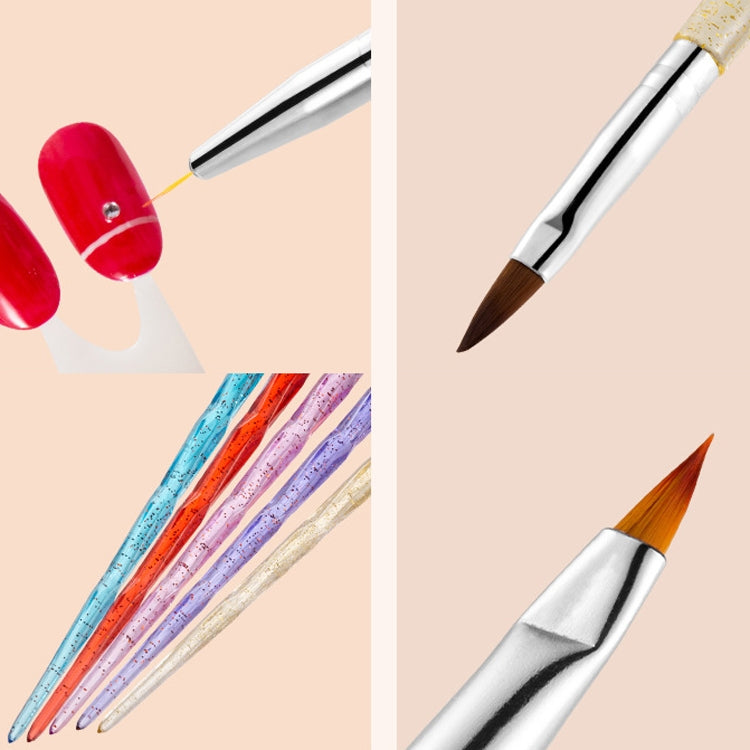 3 Sets Nail Pen Set Phototherapy Drawline Pen Painted Pen Flash Powder Pen Rod Smudge Carving Pen,Style: 3 In 1 Drawline