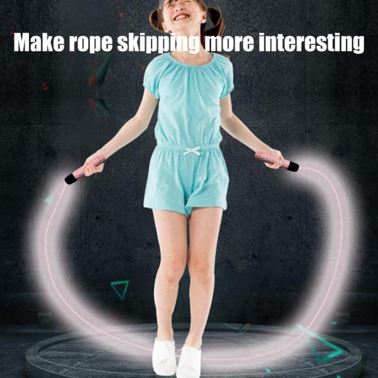 LED Transparent Optical Fiber Adjustable Jump Rope Male And Female Fitness Fluorescent Jump Rope