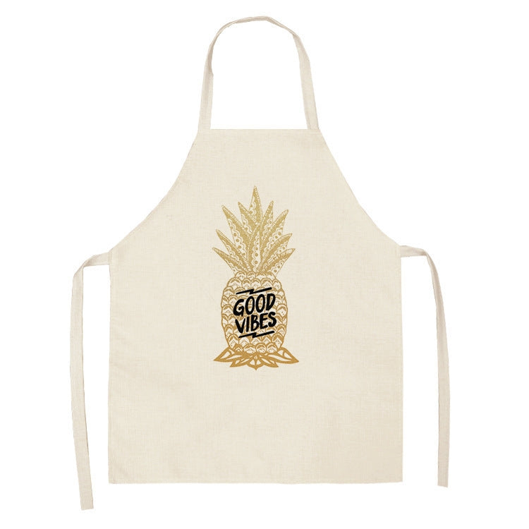 2 PCS Kitchen Linen Heart-Shaped Letters Fashion Sleeveless Apron, Specification: 65x75 cm