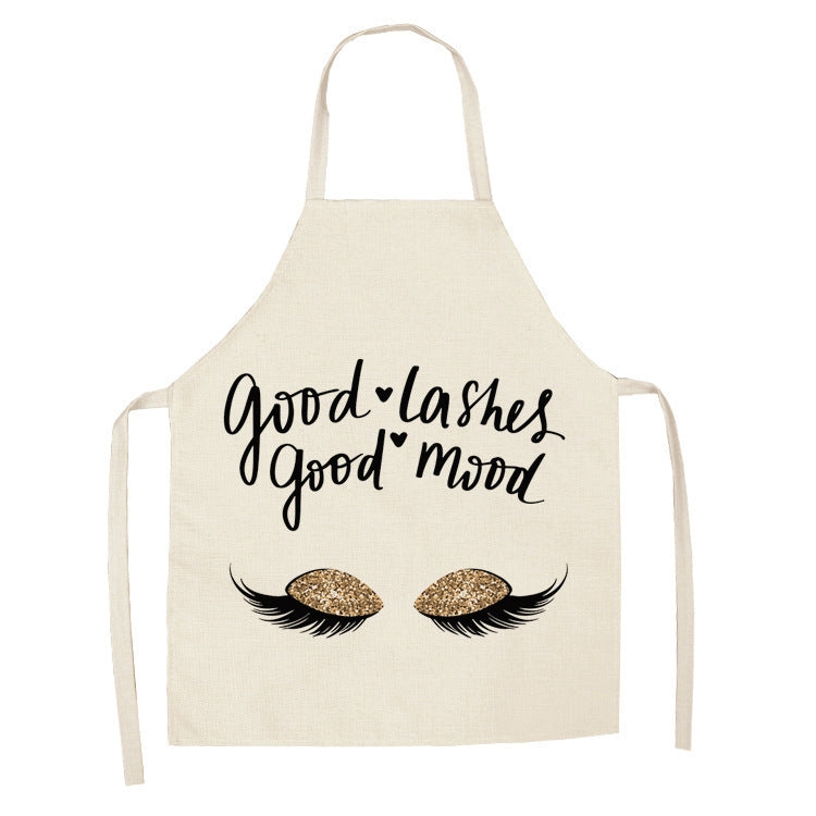 2 PCS Kitchen Linen Heart-Shaped Letters Fashion Sleeveless Apron, Specification: 65x75 cm