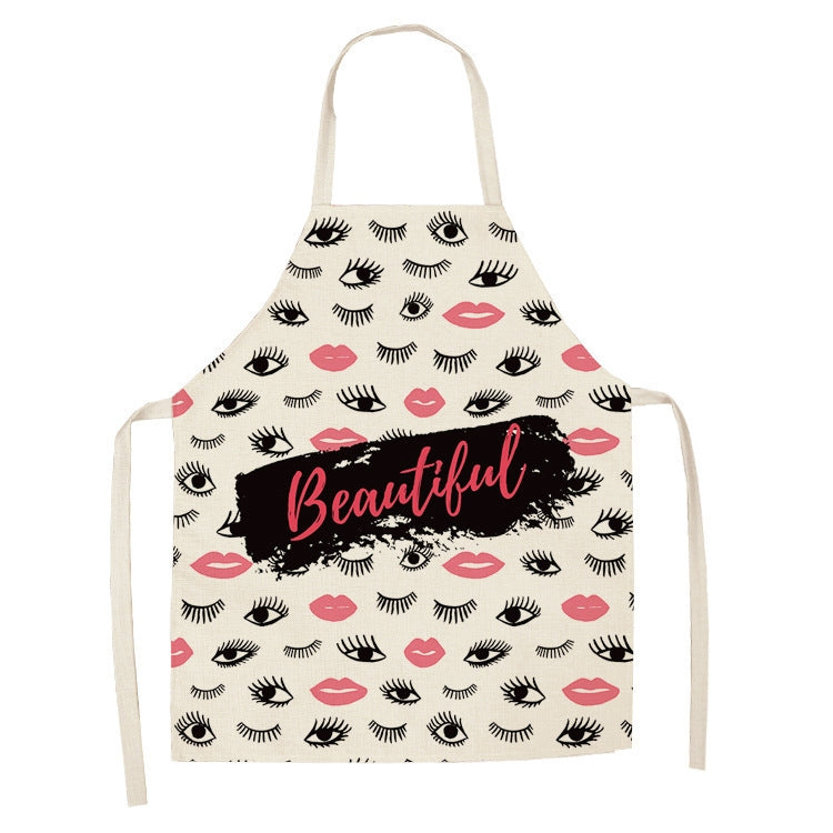 2 PCS Kitchen Linen Heart-Shaped Letters Fashion Sleeveless Apron, Specification: 65x75 cm