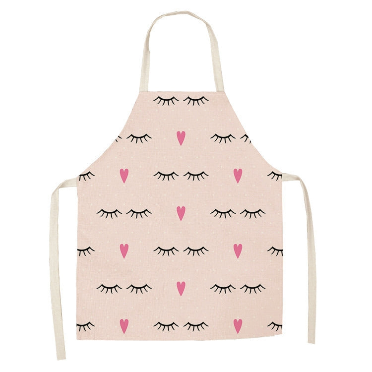 2 PCS Kitchen Linen Heart-Shaped Letters Fashion Sleeveless Apron, Specification: 65x75 cm