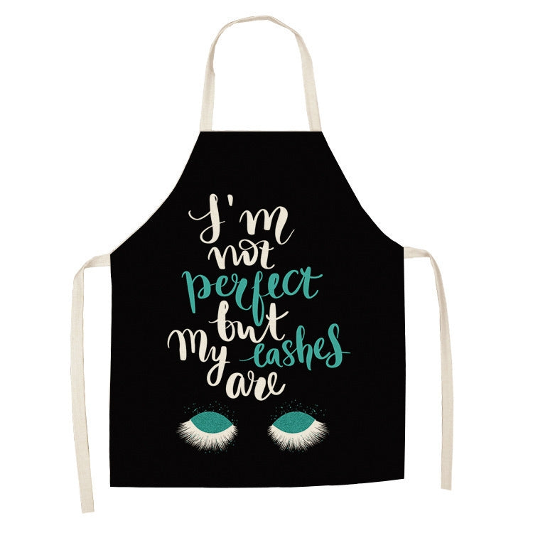 2 PCS Kitchen Linen Heart-Shaped Letters Fashion Sleeveless Apron, Specification: 65x75 cm