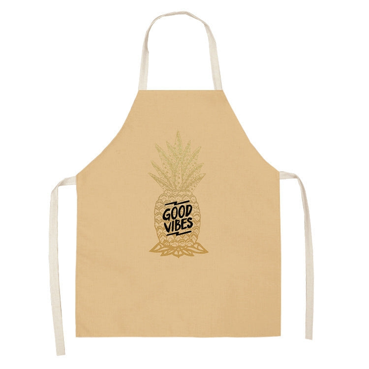 2 PCS Kitchen Linen Heart-Shaped Letters Fashion Sleeveless Apron, Specification: 65x75 cm