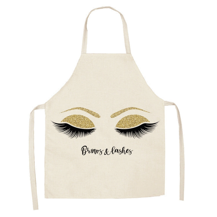 2 PCS Kitchen Linen Heart-Shaped Letters Fashion Sleeveless Apron, Specification: 45x56 cm