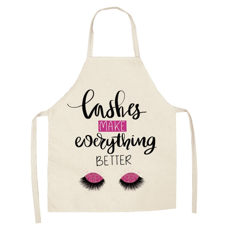2 PCS Kitchen Linen Heart-Shaped Letters Fashion Sleeveless Apron, Specification: 45x56 cm
