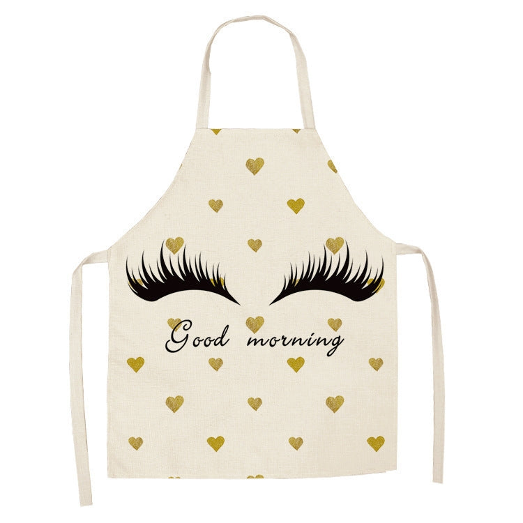 2 PCS Kitchen Linen Heart-Shaped Letters Fashion Sleeveless Apron, Specification: 45x56 cm