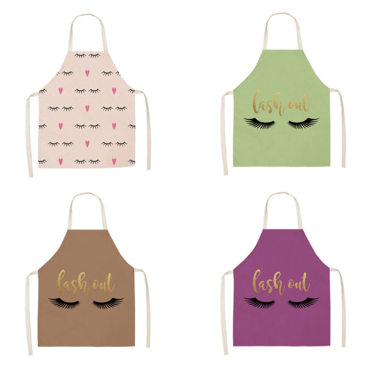 2 PCS Kitchen Linen Heart-Shaped Letters Fashion Sleeveless Apron, Specification: 45x56 cm