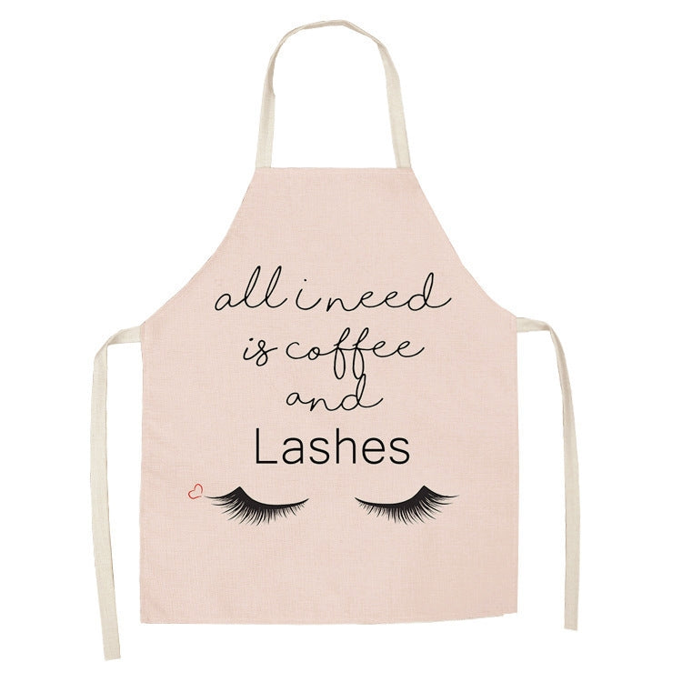 2 PCS Kitchen Linen Heart-Shaped Letters Fashion Sleeveless Apron, Specification: 45x56 cm